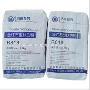 Dioxido de titanio yuxing R818 R838 R868 R878